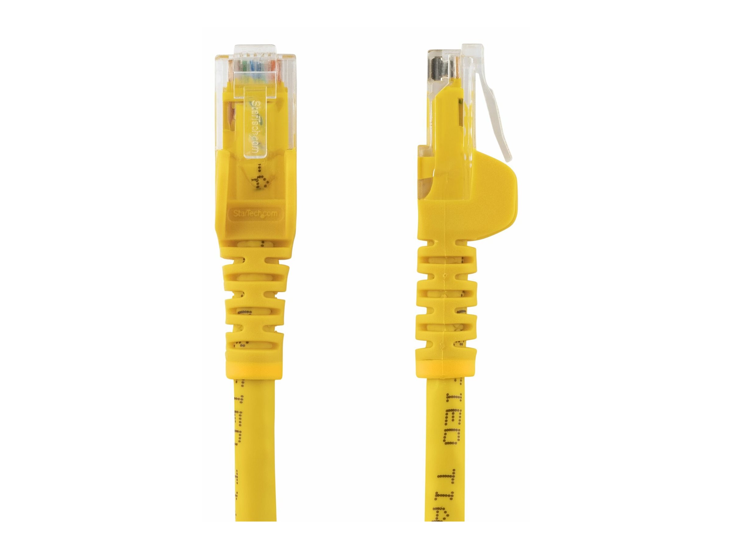 StarTech.com 3m CAT6 Ethernet Cable, 10 Gigabit Snagless RJ45 650MHz 100W PoE Patch Cord, CAT 6 10GbE UTP Network Cable w/Strain Relief, Yellow, Wiring is UL Certified/TIA - Category 6 - 24AWG (N6PATC3MYL)