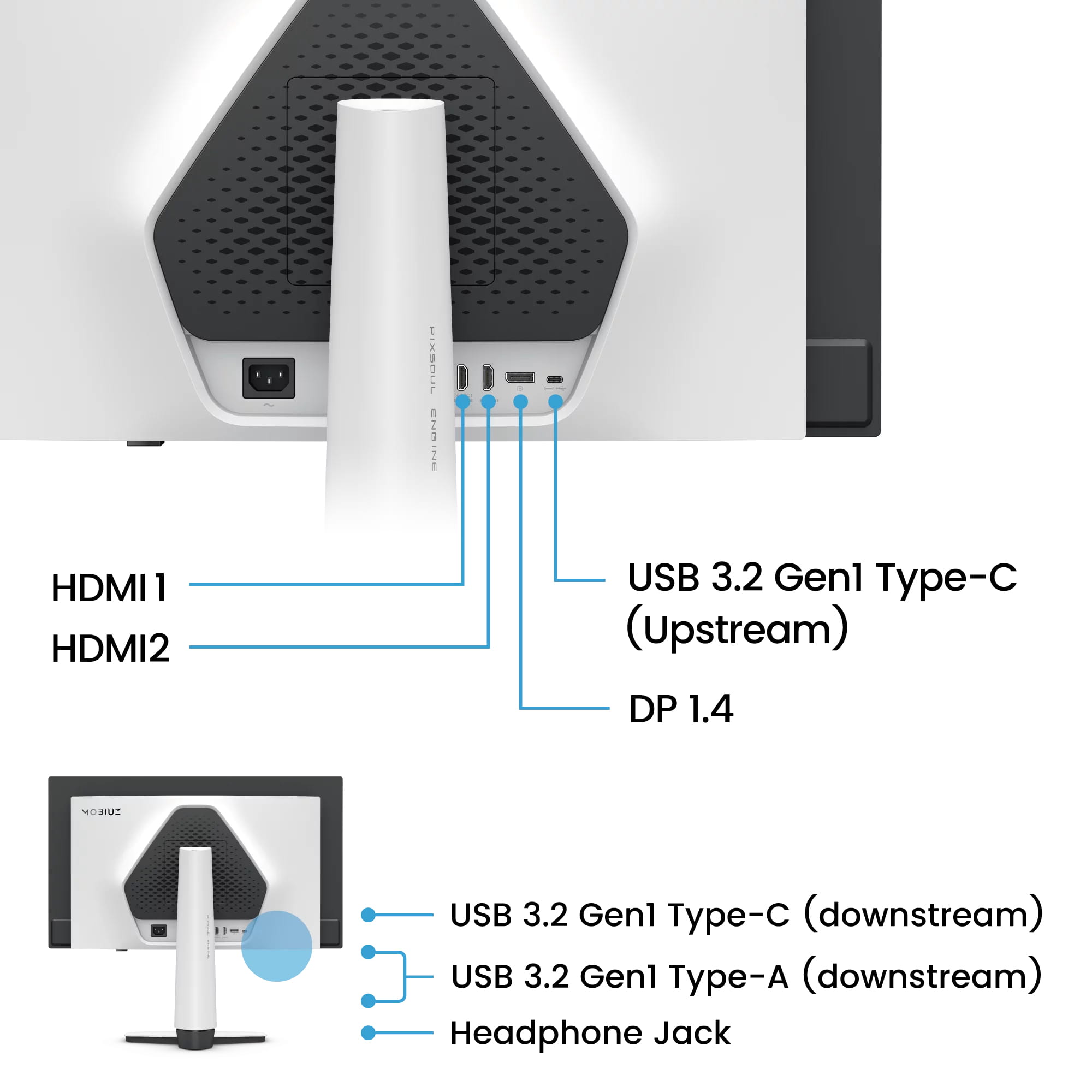 BenQ EX271QZ, 67,3 cm (26.5"), 2560 x 1440 Pixel, 2K, OLED, 0,03 ms, Weiß