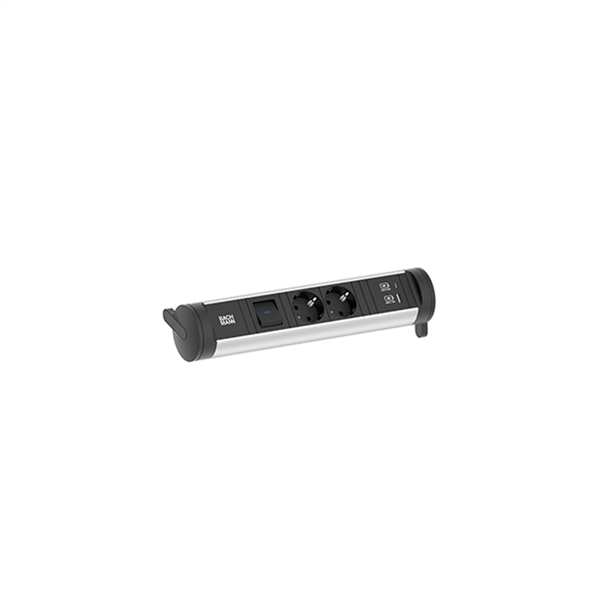 Bachmann CYCLE Base - Steckdosenleiste (oberflächenmontierbar) - Eingabe, Eingang GST18 - Ausgangsanschlüsse: 2 (2 x CEE 7/3, 24 pin USB-C, USB)