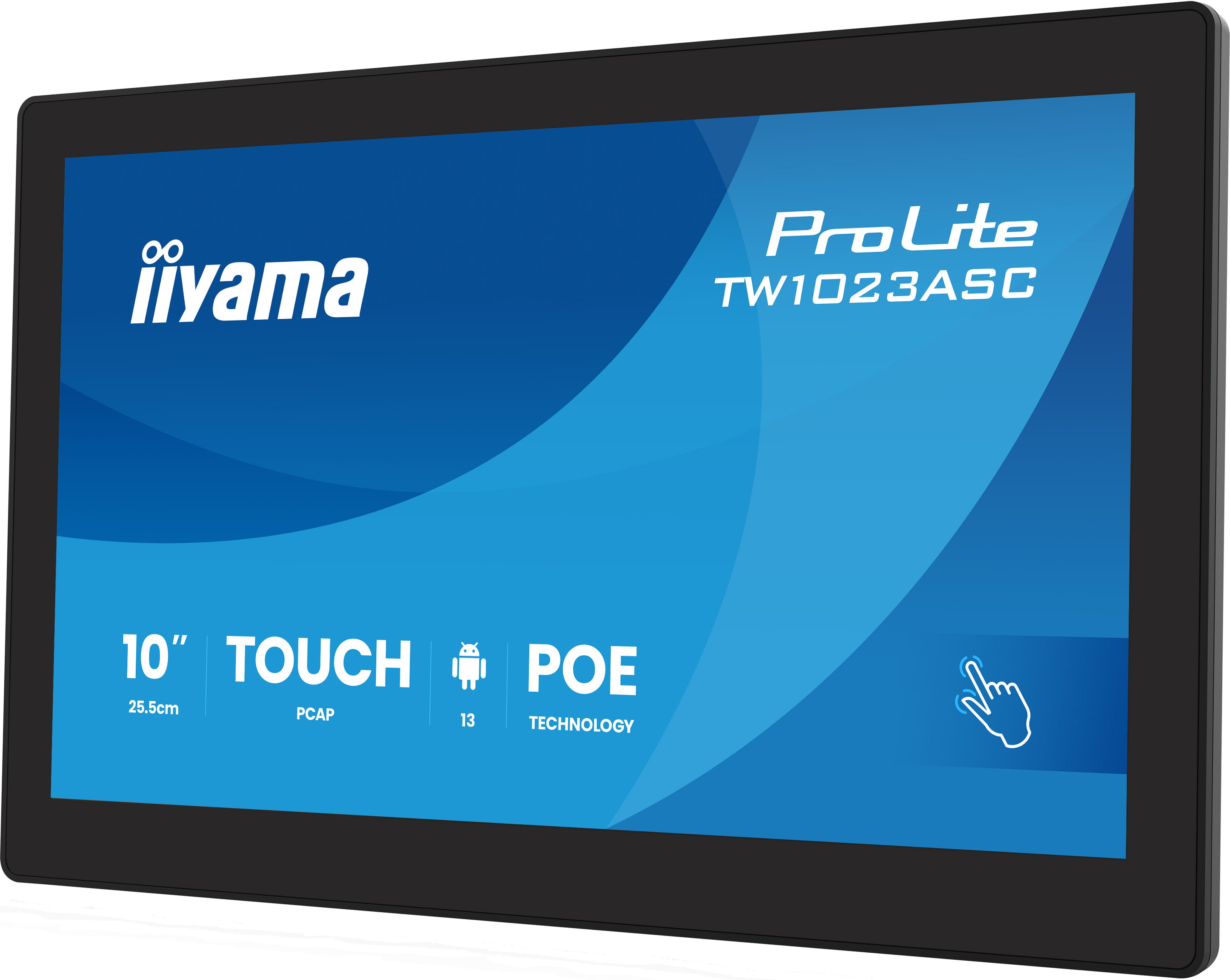 Iiyama ProLite TW1023ASC-B3P - Android-PC - Touchscreen-PC - 1 RK3568 - RAM 4 GB - SSD - eMMC 32 GB - Mali-G52 - Bluetooth 5.2, 1GbE - WLAN: 802.11a/b/g/n/ac, Bluetooth 5.2 - Android 13 - Monitor: LED 25.7 cm (10.1")