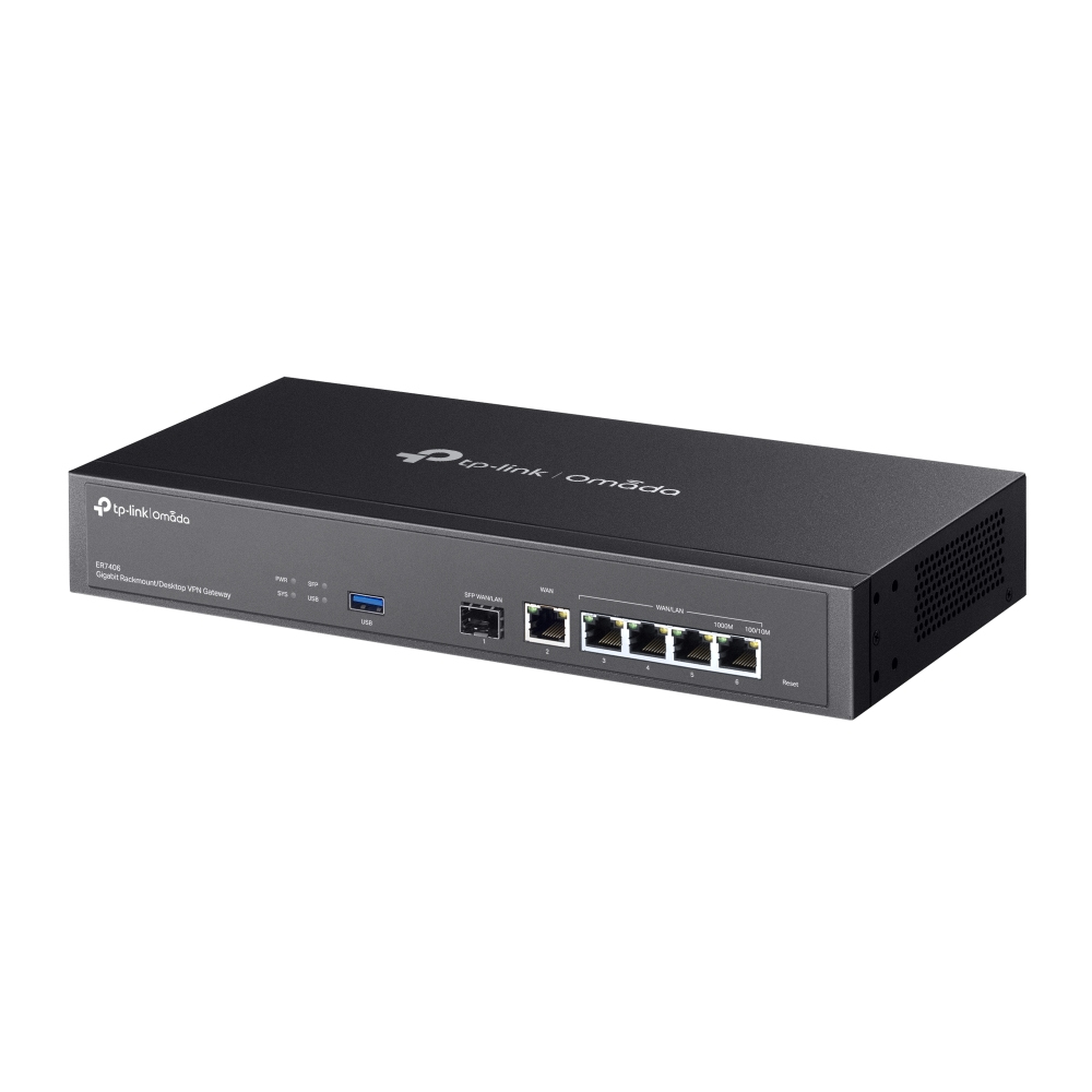 TP-LINK ER7406, Ethernet-WAN, Gigabit Ethernet, Schwarz