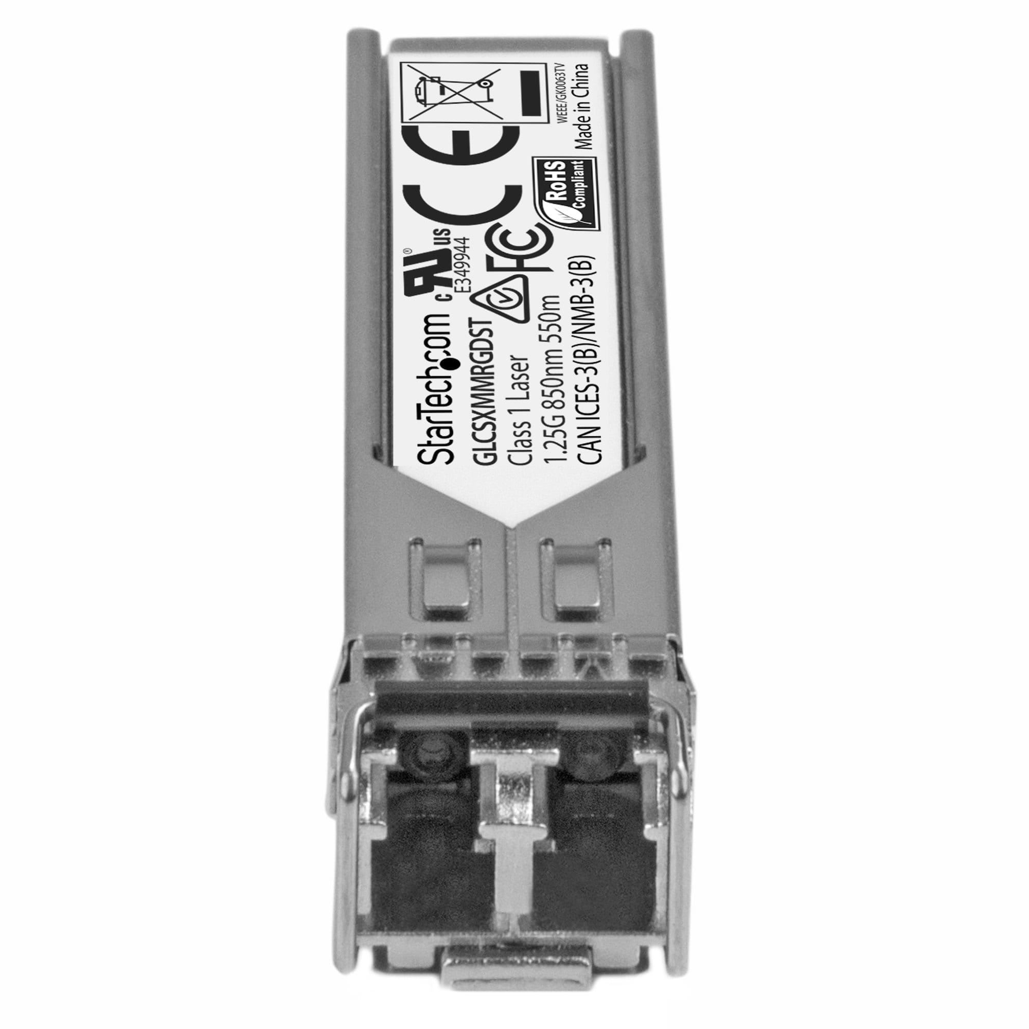 StarTech.com Cisco GLC-SX-MM-RGD kompatibel SFP - Gigabit Fiber 1000Base-SX SFP Transceiver Modul - MM LC - 550m - 850nm - SFP (Mini-GBIC)-