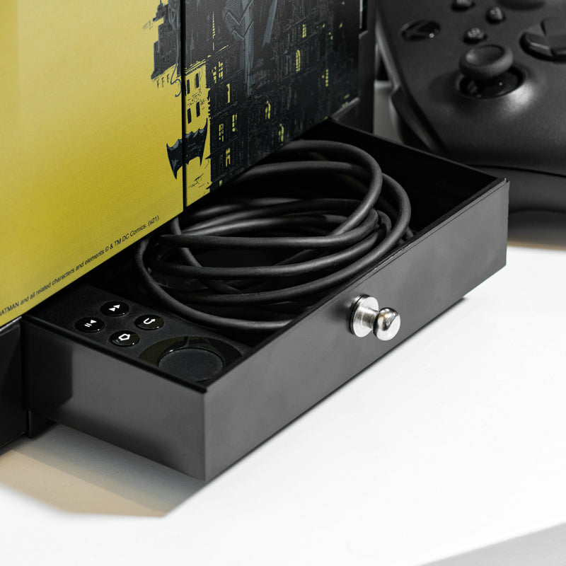 Numskull Games Official Batman Gaming Locker, Diskettenhalter für Spiele, Xbox, Schwarz, Kabelgebunden, 1 Stück(e)