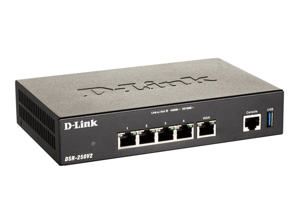 D-Link DSR-250V2 - Router 4-Port-Switch - 1GbE