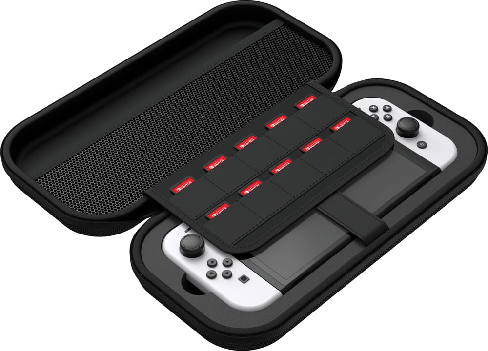 Venom VS4933, Hartschalenkoffer, Nintendo, Schwarz, Nintendo Switch, Nintendo Switch 2, Nintendo Switch Lite, Tropfsicher, Kratzresistent, Reißverschluss