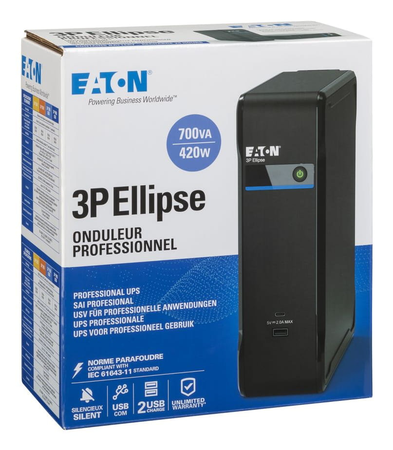 Eaton 3P Ellipse 700 USB FR - USV - Wechselstrom