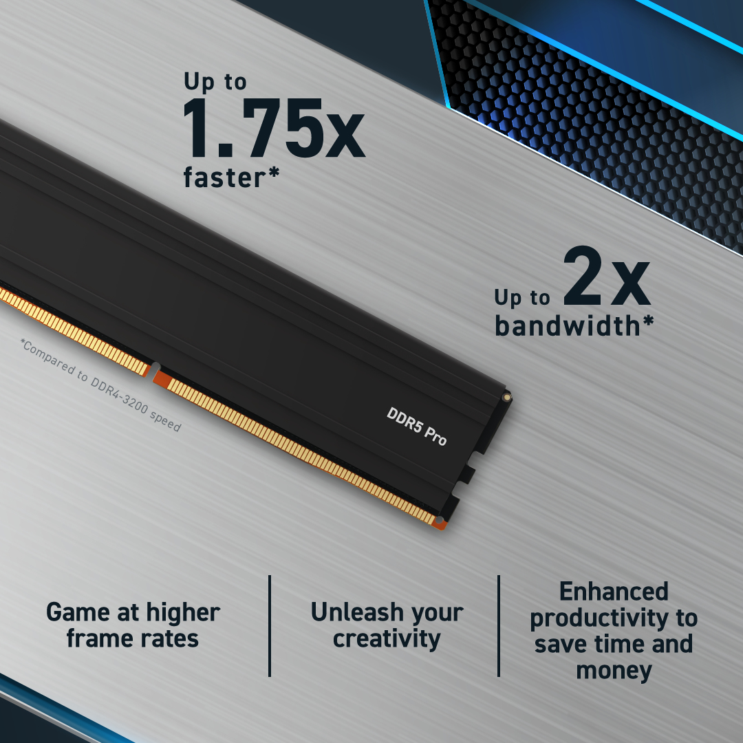 Crucial DDR5 - Kit - 64 GB: 2 x 32 GB - DIMM
