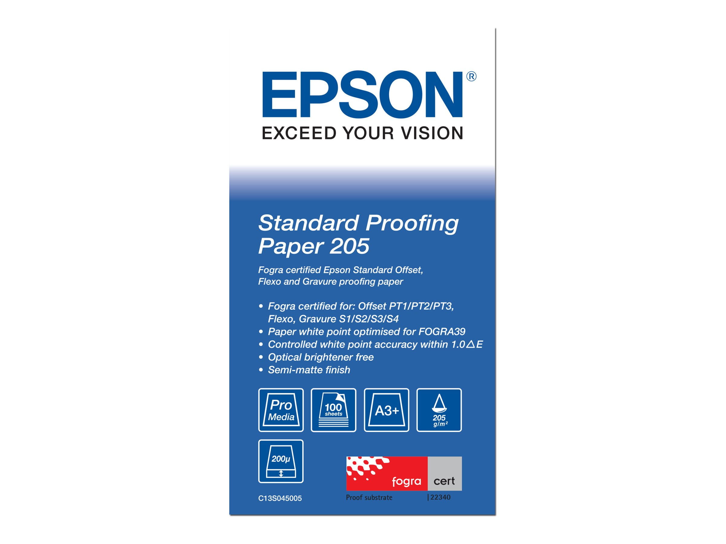 Epson Proofing Paper Standard - A3 plus (329 x 423 mm)