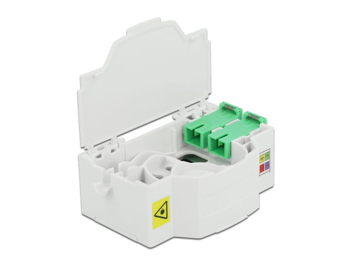 Delock Optical Fiber Connection Box for DIN Rail