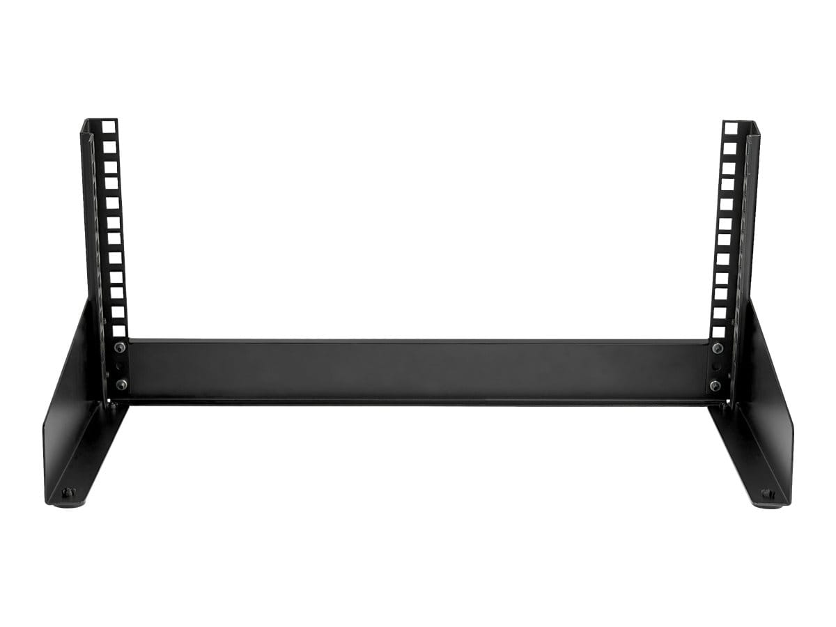 StarTech.com 4HE 19 Zoll Tisch Rack mit offenem Rahmen - 2 Pfosten, freistehendes Netzwerk Rack für Patch Panel/AV/IT/Studio Ausrüstung, 30kg Tragkraft mit Käfig Muttern/Schrauben (RK4OD)