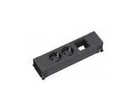 Bachmann 916.062, Kunststoff, Schwarz, 2 AC-Ausgänge, 220 mm, 1 Stück(e)
