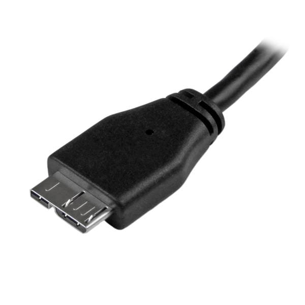 StarTech.com 3m schlankes SuperSpeed USB 3.0 A auf Micro B Kabel - St/St - USB 3.0 Anschlusskabel - Schwarz - USB-Kabel - Micro-USB Typ B (M)