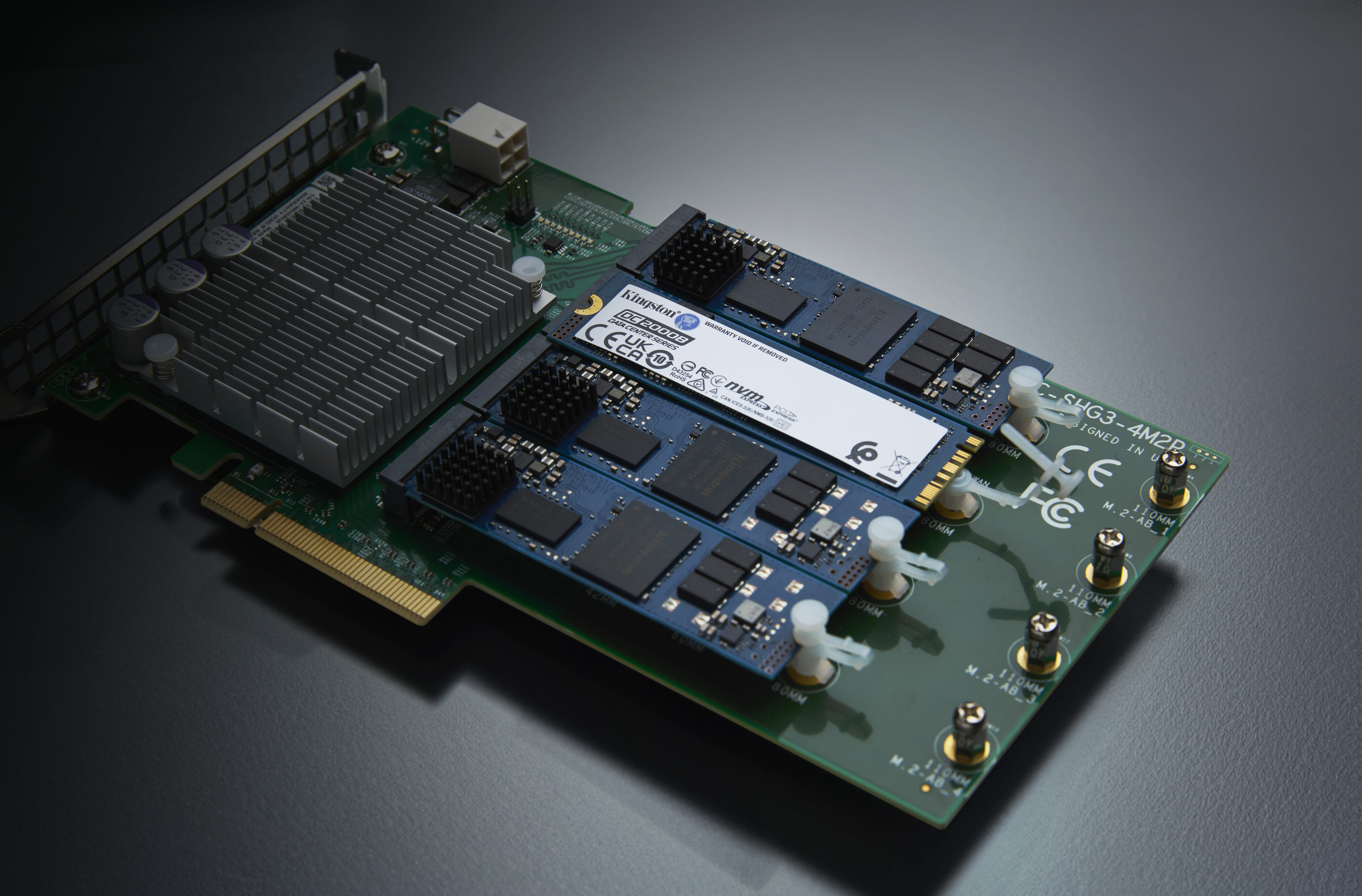 Kingston Data Center DC2000B - SSD - Enterprise - 480 GB - intern - M.2 2280 - PCIe 4.0 x4 (NVMe)