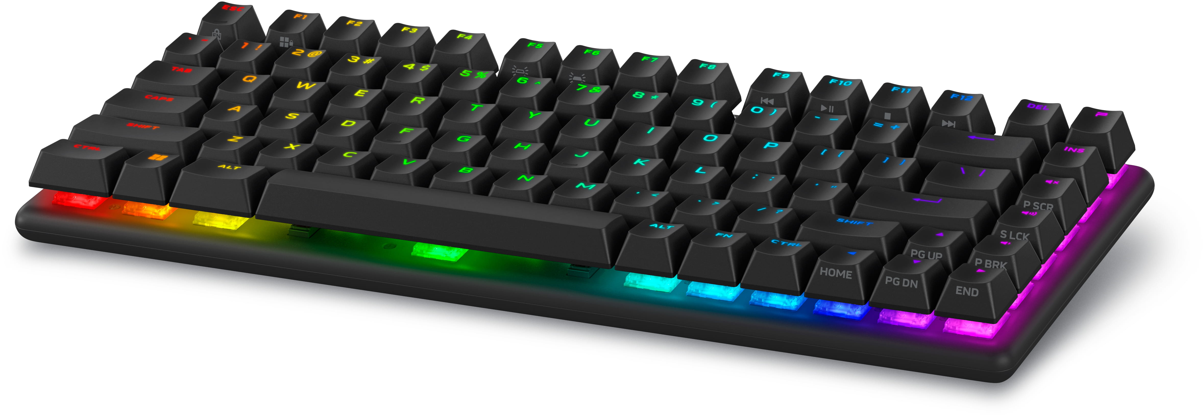 Dell Alienware Pro Wireless Gaming Keyboard - Tastatur - 75% - compact TKL - AlienFX Per-Key RGB / 16,8 Millionen Farben - kabellos - 2.4 GHz, Bluetooth 5.1, USB - QWERTY - USA - Tastenschalter: Alienware lineare mechanische Switches (Hotswap-fähig)