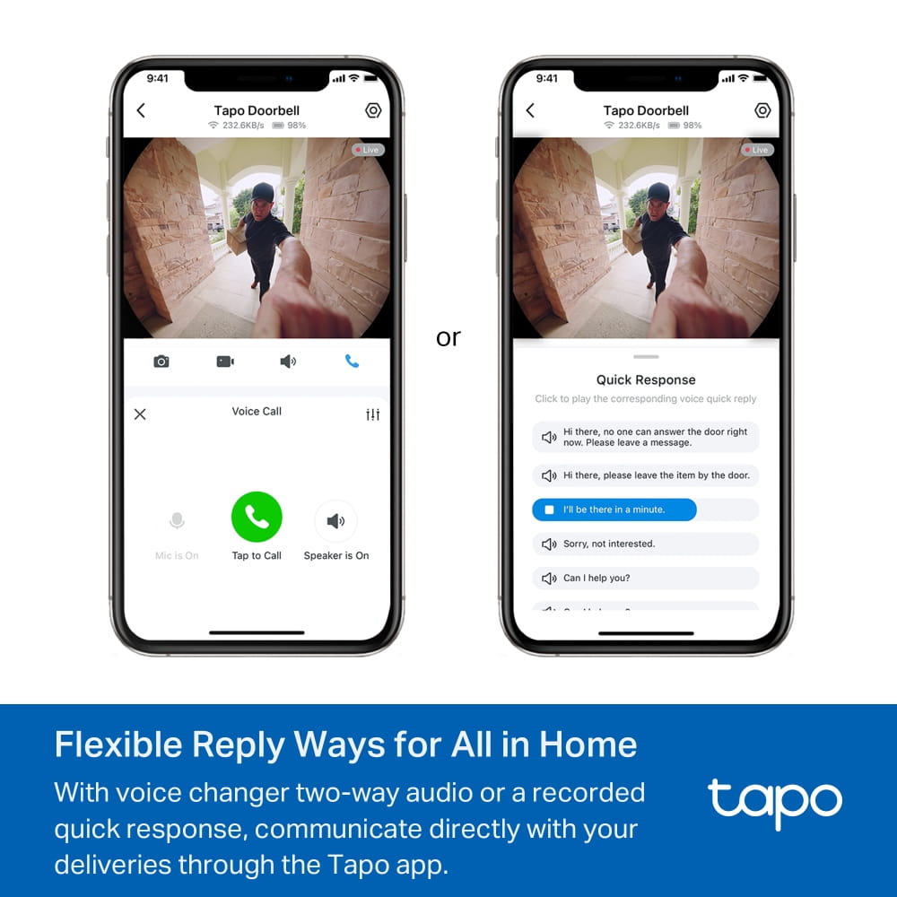 TP-LINK Tapo D235 V1 - Video Doorbell Camera Kit - smarte Türklingel TP-LINK Tapo D235 V1 - Video Doorbell Camera Kit - smarte Türklingel