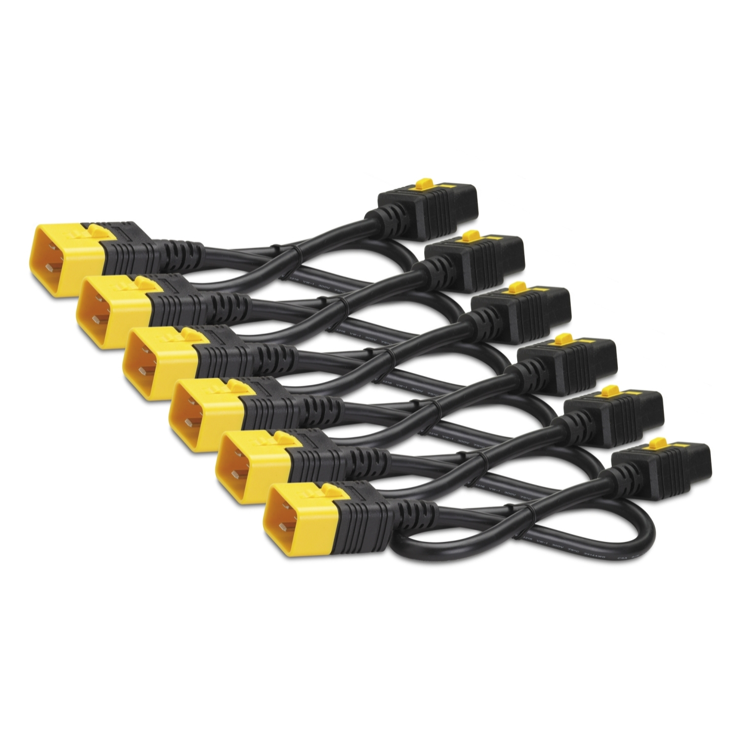 APC Schneider Electric Color Coded Locking Power Cords - Stromkabel - IEC 60320 C20 zu IEC 60320 C19 - Blau (Packung mit 6)