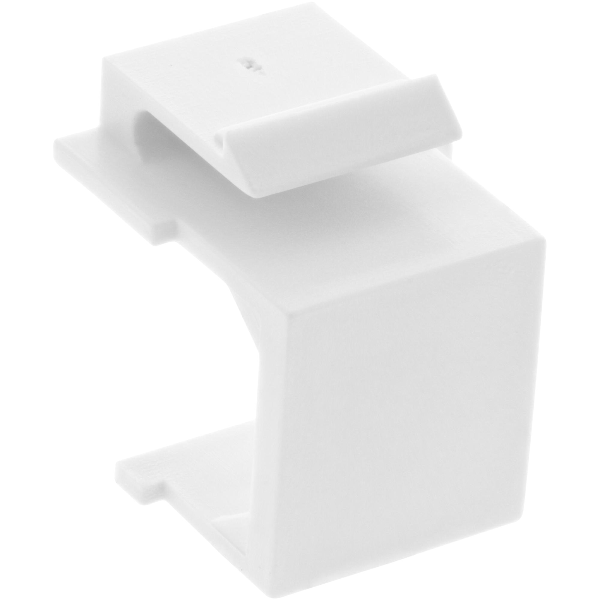 InLine Keystone SNAP-In Blindabdeckung für Modul Steckplatz - weiß 10er Pack