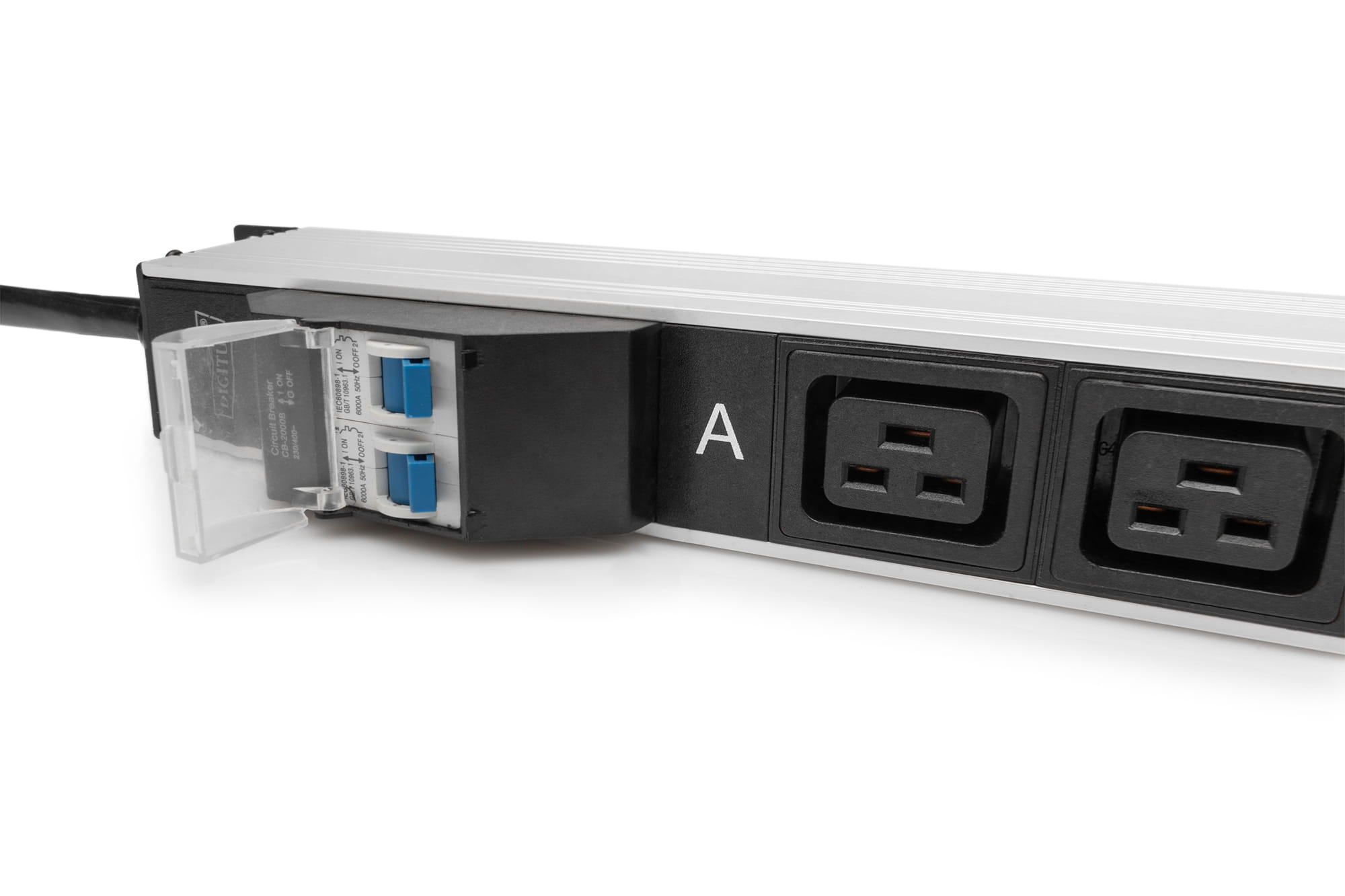 DIGITUS Basis IT PDU, 1-phasig 32A, 24 x C13, 4 x C19, 3 m Zuleitung, IEC 60309 32 A Stecker