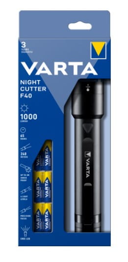 Varta NIGHT CUTTER F40 - Taschenlampe - LED - 4 Modi
