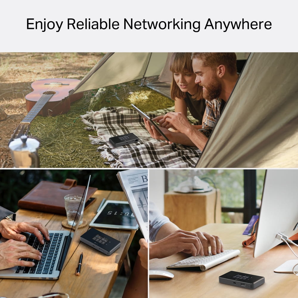 TP-LINK M8550(EU), Router für Mobilfunknetz, Schwarz, Tragbar, 802.11a, 802.11b, 802.11g, Wi-Fi 4 (802.11n), Wi-Fi 5 (802.11ac), Wi-Fi 6 (802.11ax), 200 Mbit/s, 4G, 5G, LTE TP-LINK M8550(EU), Router für Mobilfunknetz, Schwarz, Tragbar, 802.11a, 802.11b, 802.11g, Wi-Fi 4 (802.11n), Wi-Fi 5 (802.11ac), Wi-Fi 6 (802.11ax), 200 Mbit/s, 4G, 5G, LTE