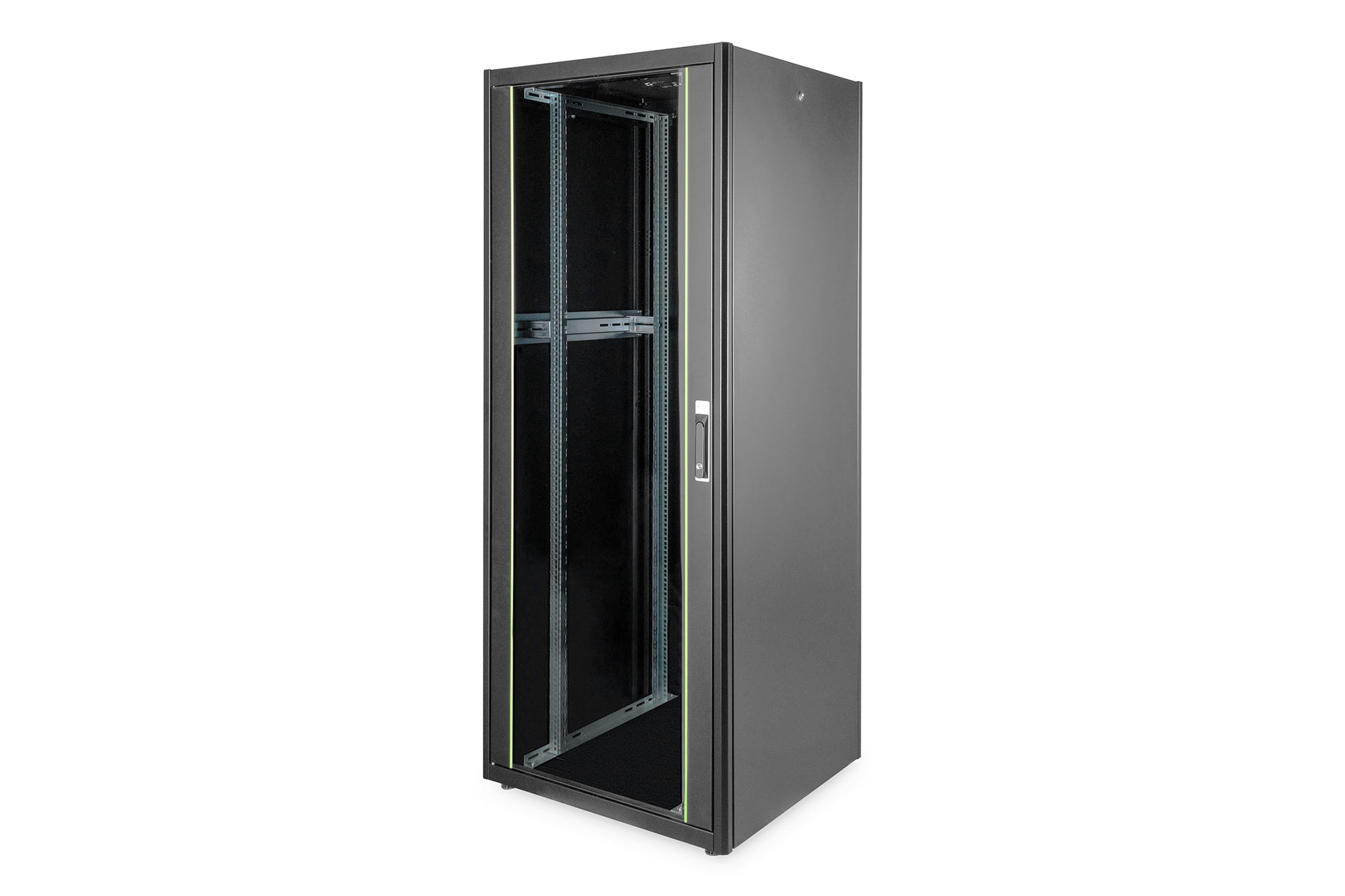 DIGITUS Dynamic Basic DN-19 42U-8/8-D-B - Schrank Netzwerkschrank - Schwarz, RAL 9005 - 42HE - 48.3 cm (19")