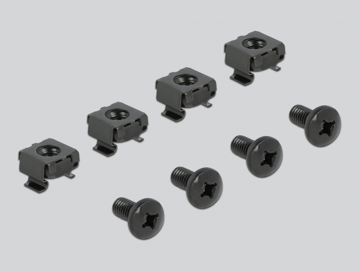 Delock Rack-Blindabdeckungsplatte - Schwarz - 1U - 48.3 cm (19")