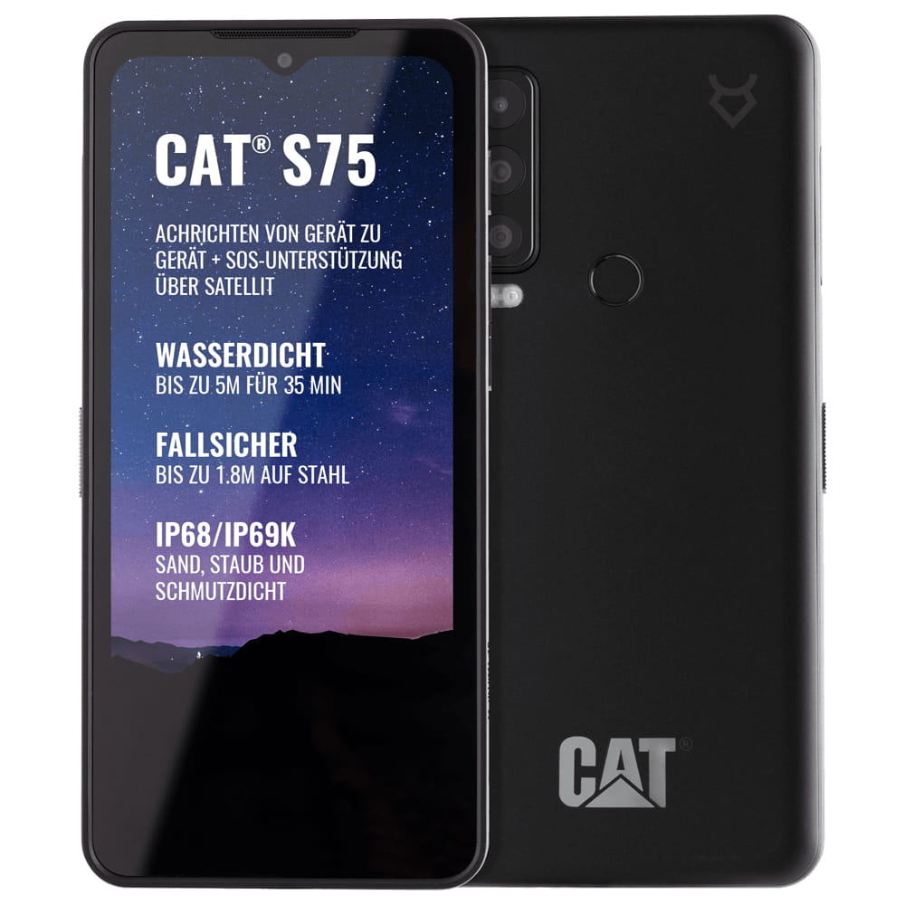 CAT S75 - 5G Smartphone - Dual-SIM - RAM 6 GB / Interner Speicher 128 GB - microSD slot (120 Hz)