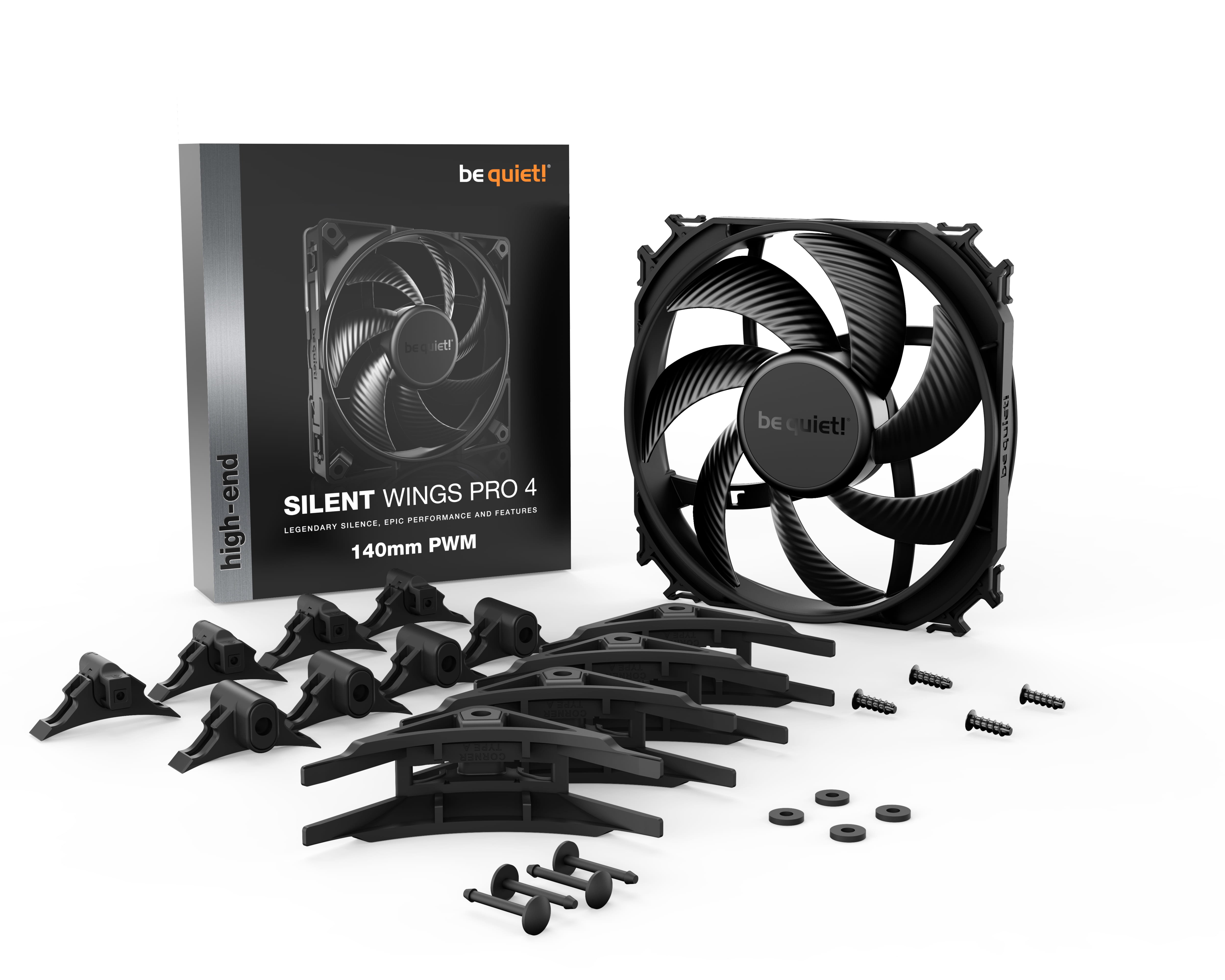 Be Quiet! Silent Wings Pro 4 PWM - Gehäuselüfter