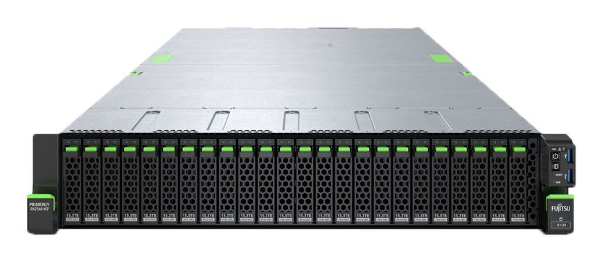 Fsas Technologies Fujitsu PRIMERGY RX2540 M7 - 2U - zweiweg - 1 x Xeon Gold 5515+ / 3.2 GHz - RAM 32 GB - SATA/SAS - Hot-Swap 6.4 cm (2.5")