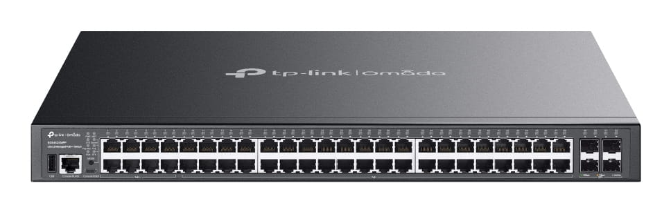 TP-LINK Omada SG5452XMPP V1 - Switch - L3 Lite - managed - 48 x 10/100/1000 + 4 x 10Gb Ethernet SFP+ - an Rack montierbar - PoE++ (770 W)