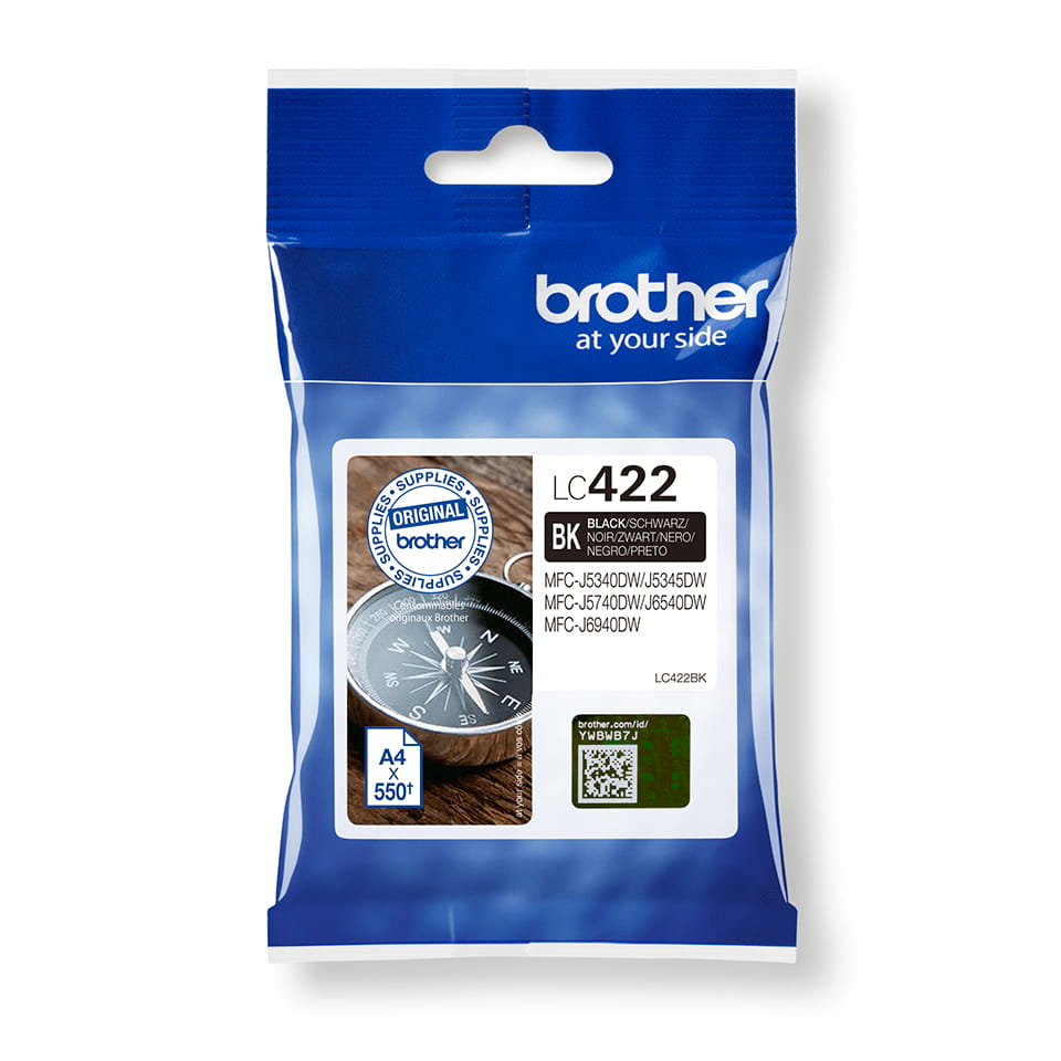 Brother LC422 - Schwarz - original - Tintenpatrone