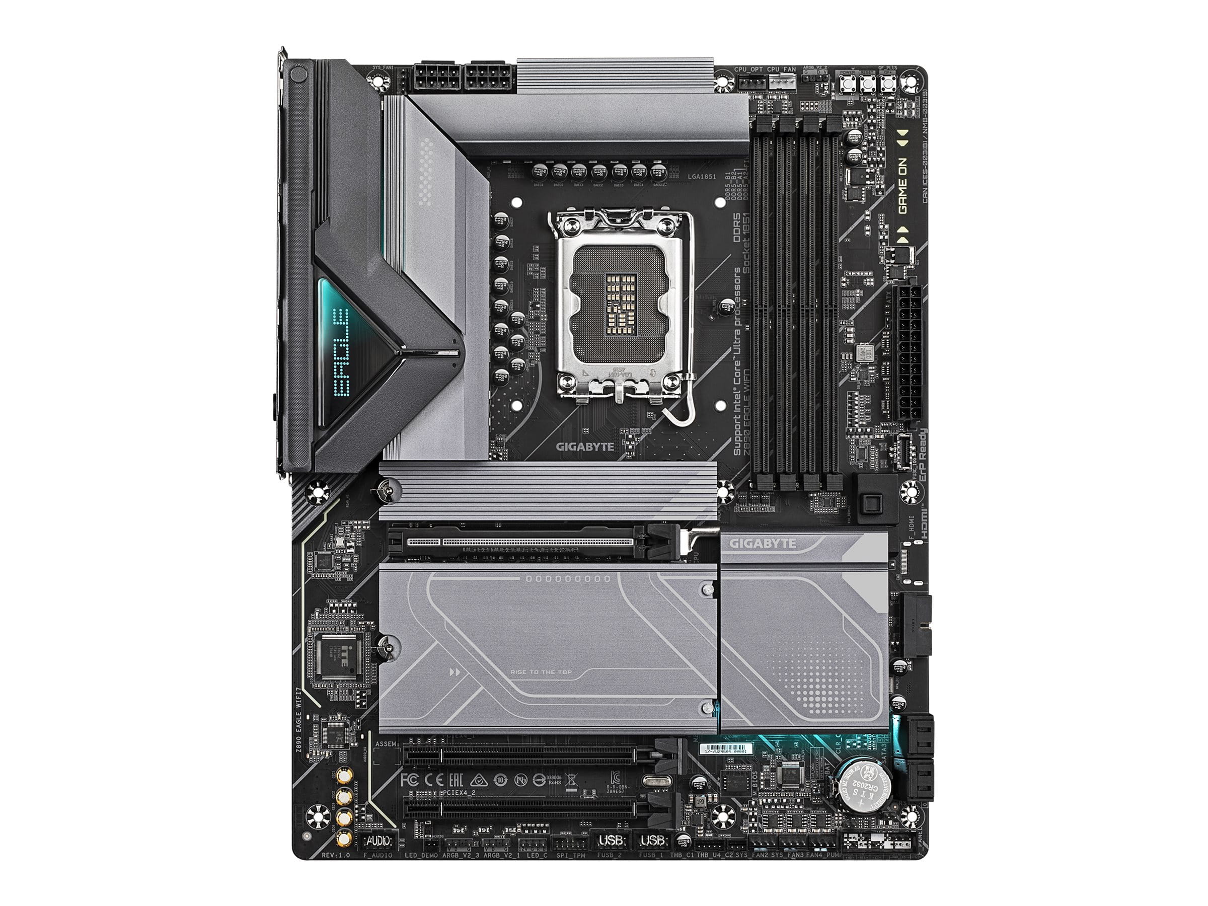 Gigabyte Z890 EAGLE WIFI7 - Motherboard - ATX - LGA1851 Sockel - Z890 Chipsatz - USB4, USB 3.2 Gen 2, USB 3.2 Gen 1, USB-C 3.2 Gen2 - Bluetooth, Wi-Fi 7, 2.5 Gigabit LAN - Onboard-Grafik (CPU erforderlich)
