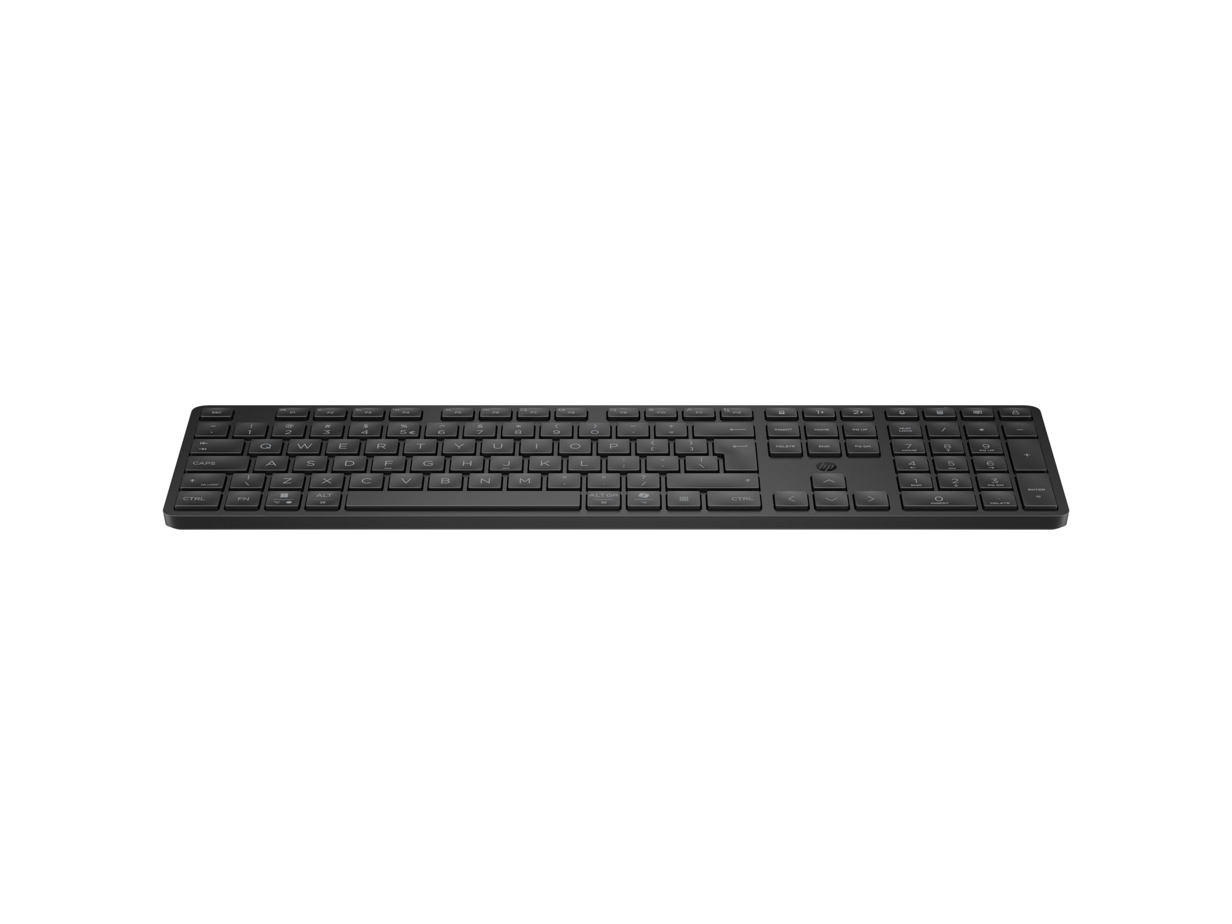 HP 495k - Tastatur - Dual-Modus, 3-Zonen-Layout, Multi-Gerät, flacher Tastenanschlag