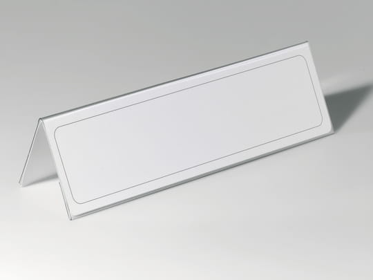 Durable Schildhalterung - Desktop - für A4, 105 x 297 mm - doppelseitig - durchsichtig (Packung mit 25)