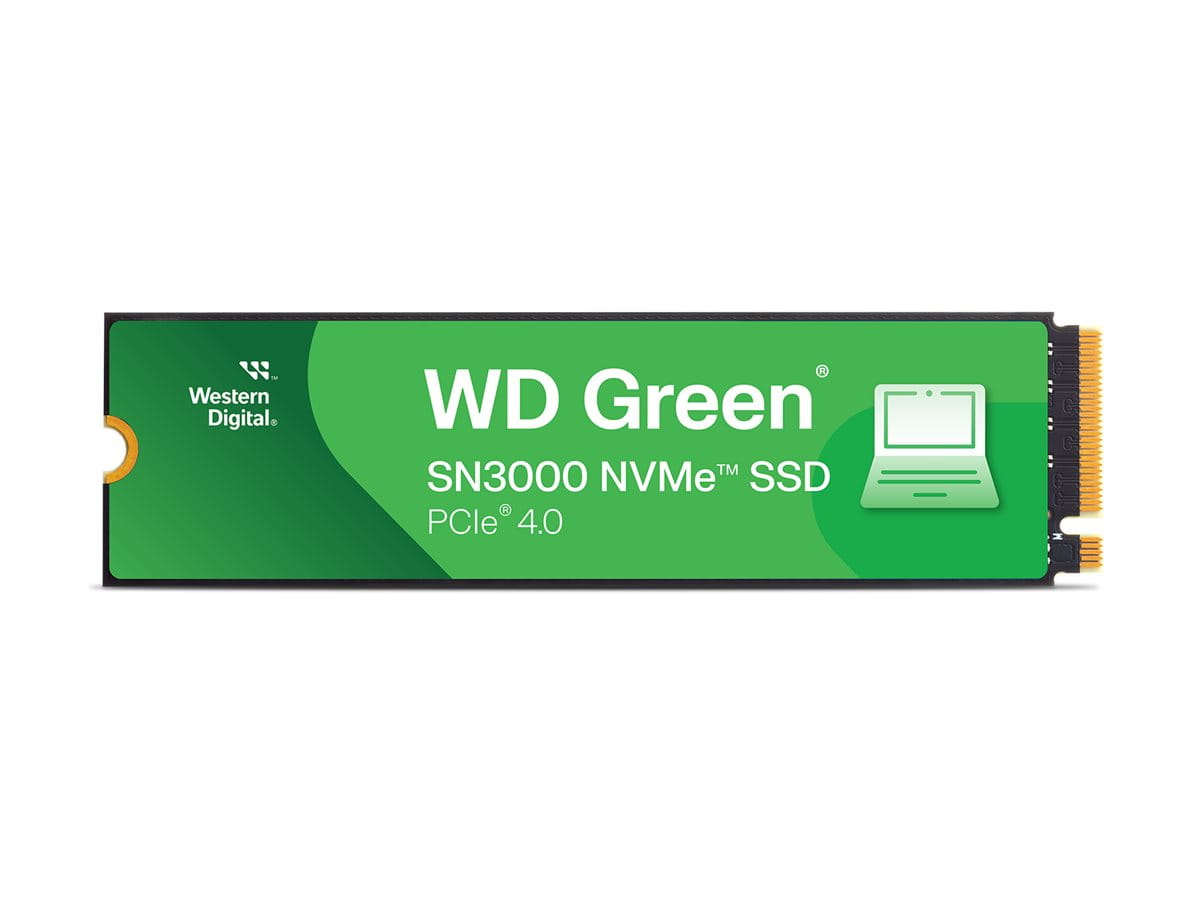 WD Green SN3000 WDS100T4G0E-00CPS0 - SSD - 1 TB - intern - M.2 2280 - PCIe 4.0 x4 (NVMe)
