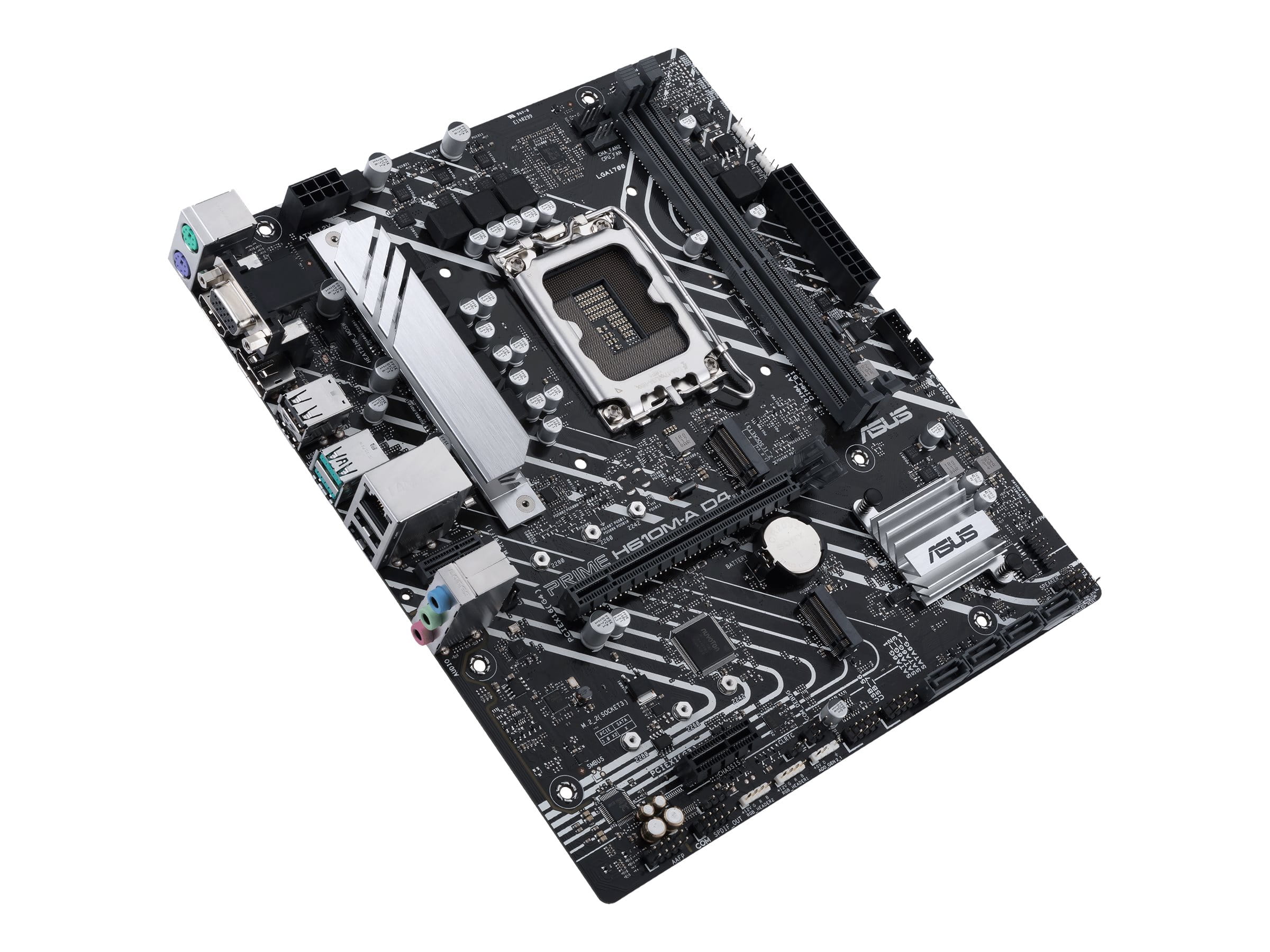 ASUS PRIME H610M-A D4-CSM - Motherboard - micro ATX - LGA1700 Sockel - H610 Chipsatz - USB 3.2 Gen 2, USB 3.2 Gen 1 - Gigabit LAN - Onboard-Grafik (CPU erforderlich)