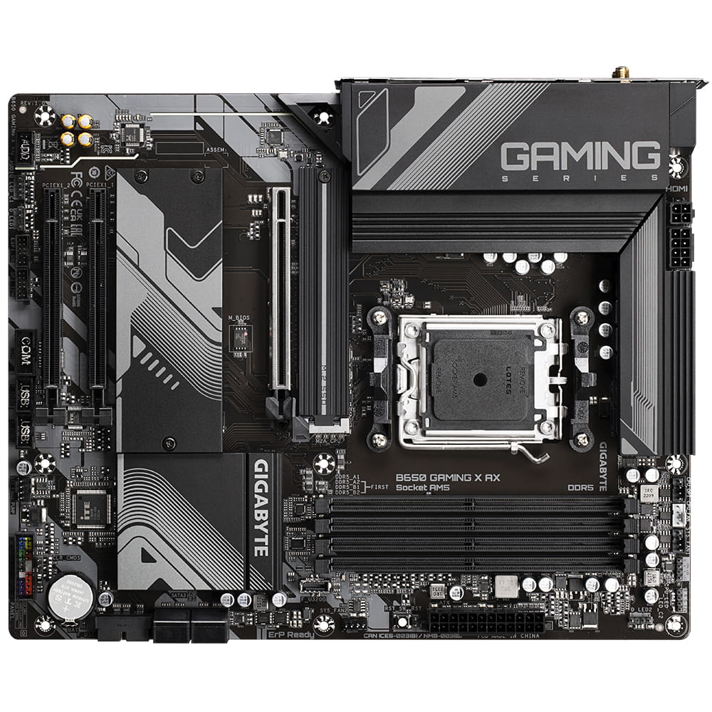 Gigabyte B650 GAMING X AX - Motherboard - ATX - Socket AM5 - AMD B650 Chipsatz - USB 3.2 Gen 2, USB-C 3.2 Gen2, USB 3.2 Gen 1 - 2.5 Gigabit LAN, Wi-Fi 6E, Bluetooth - Onboard-Grafik (CPU erforderlich)