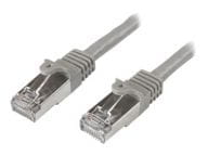 StarTech.com Startech 1m CAT6 Ethernet Cable, 10 Gigabit Shielded Snagless RJ45 100W PoE Patch Cord, CAT 6 10GbE SFTP Network Cable w/Strain Relief, Grey, Wiring is UL Certified/TIA - Category 6 - 26AWG (N6SPAT1MGR)