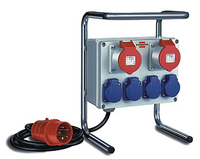 Brennenstuhl 1153750, 2 m, Schwarz, Blau, Rot, Silber, 6 AC-Ausgänge, 16 A, 2,6 kg, Schwarz