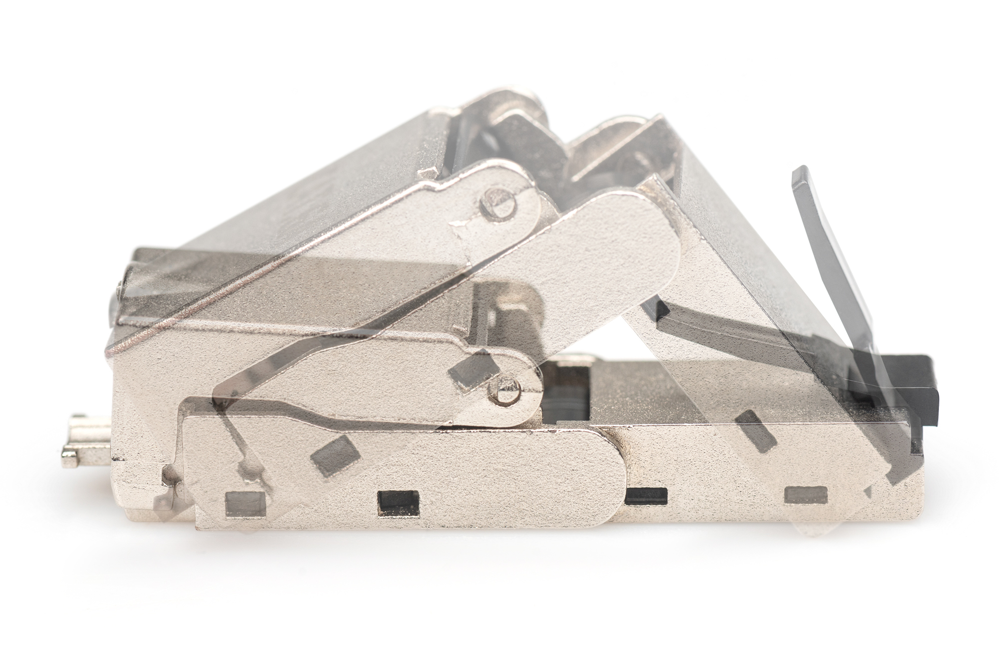 DIGITUS CAT 6A Feldstecker abwinkelbar,  STP mit Staubschutzkappe, Knickschutz