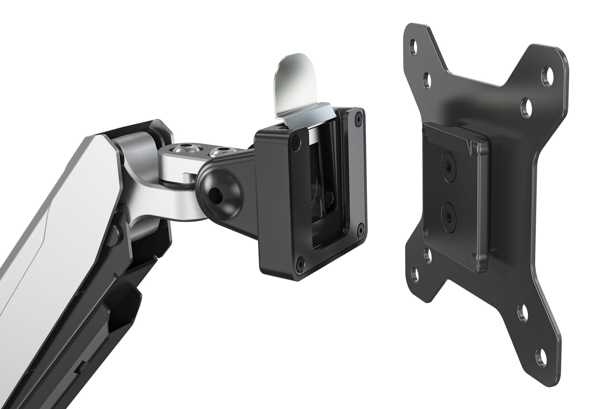 DIGITUS Dual Monitorhalter mit Gasdruckfeder und Klemmbefestigung