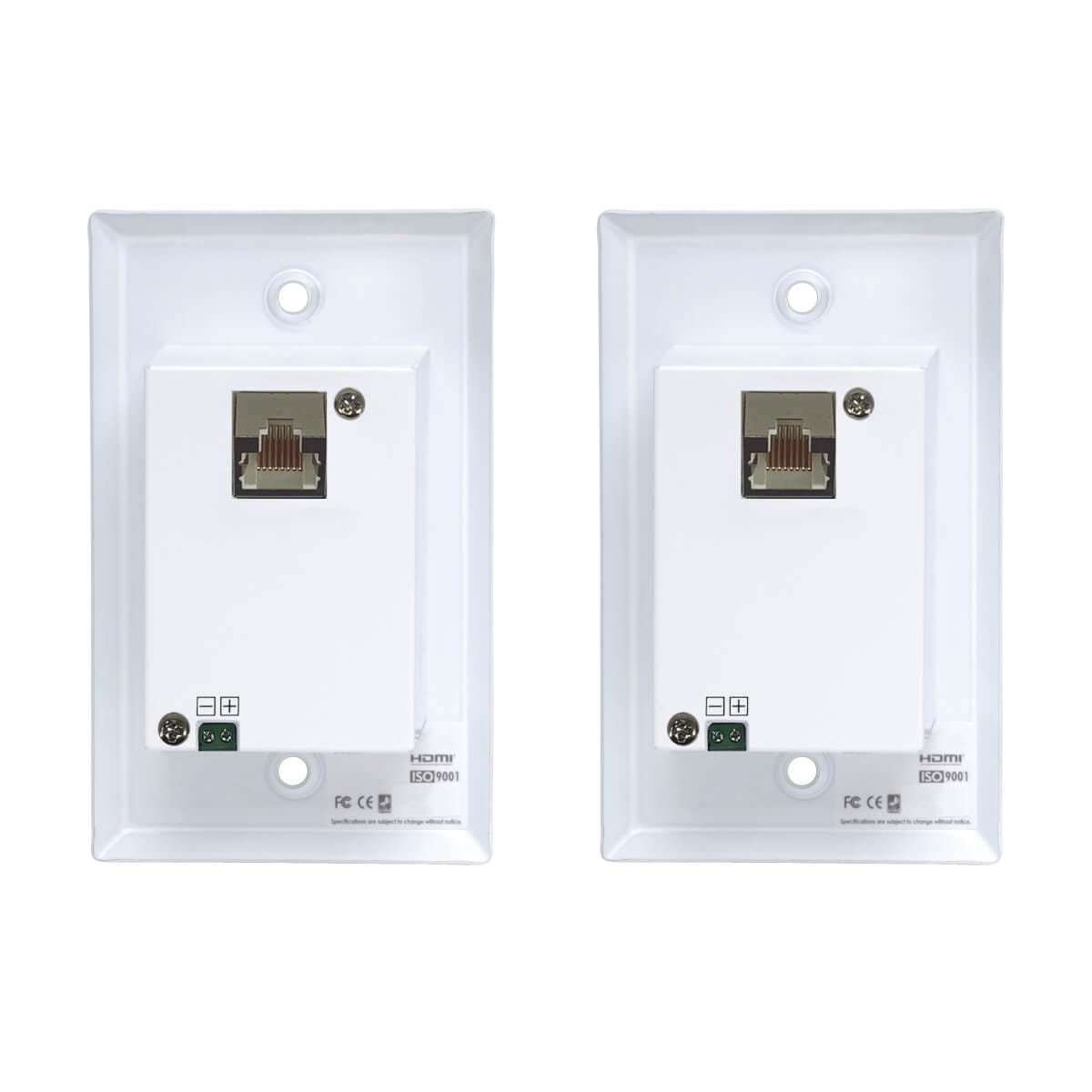 Tripp Eaton Tripp Lite Series HDMI over Cat6 Extender Kit, Wallplate Transmitter and Receiver, 4K 60Hz, 4:4:4, IR, PoC, HDR, HDCP 2.2, 230 ft., TAA