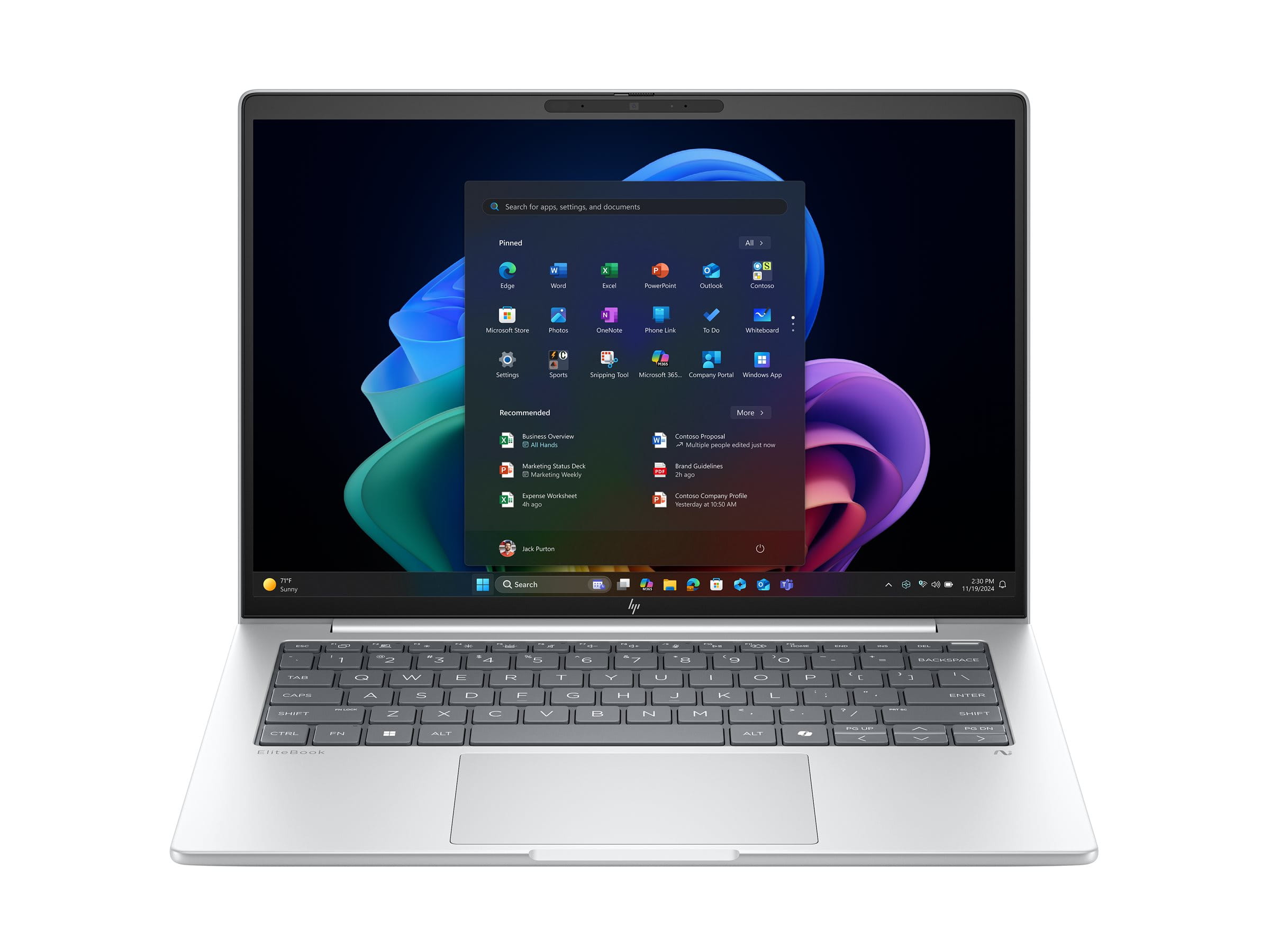 HP EliteBook 8 G1a Notebook Next Gen AI - AMD Ryzen AI 7 350 / 2 GHz - Win 11 Pro - Radeon 860M - 64 GB RAM - 1 TB SSD NVMe - 35.6 cm (14")