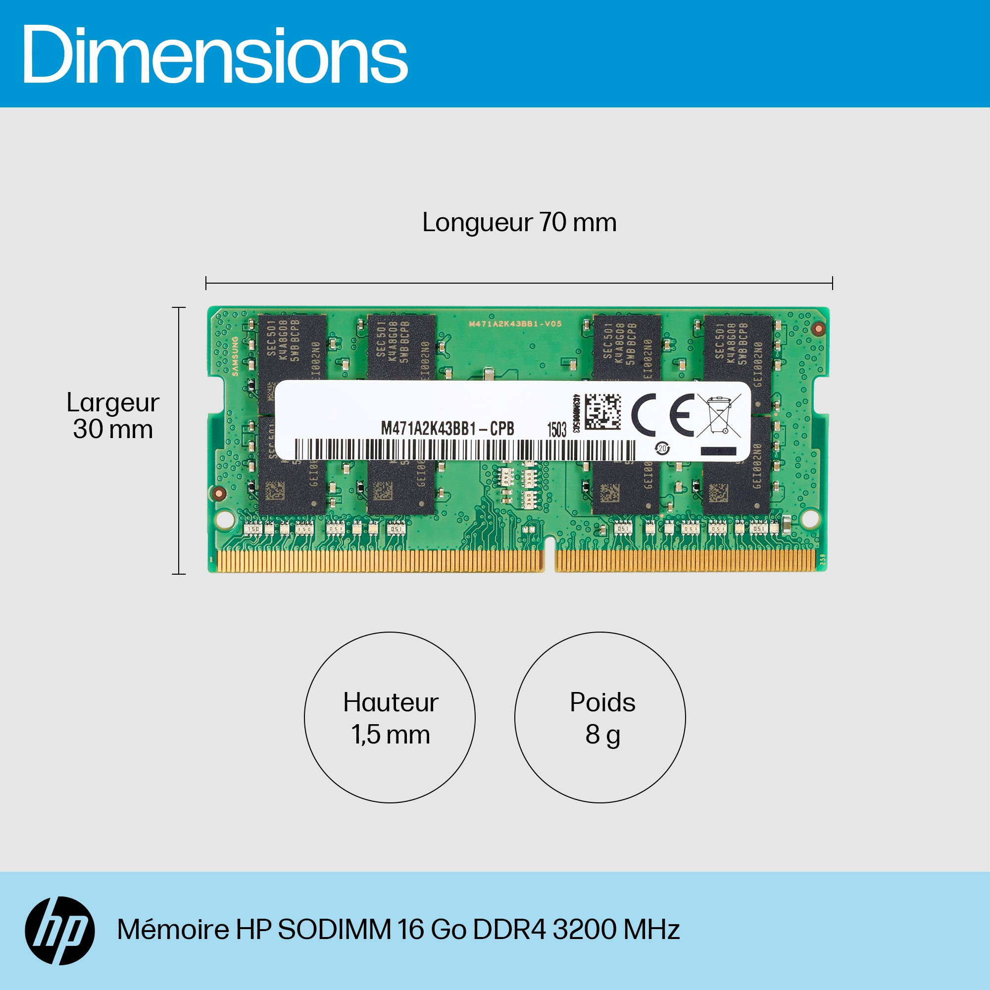 HP  DDR4 - Modul - 16 GB: 1 x 16 GB - SO DIMM