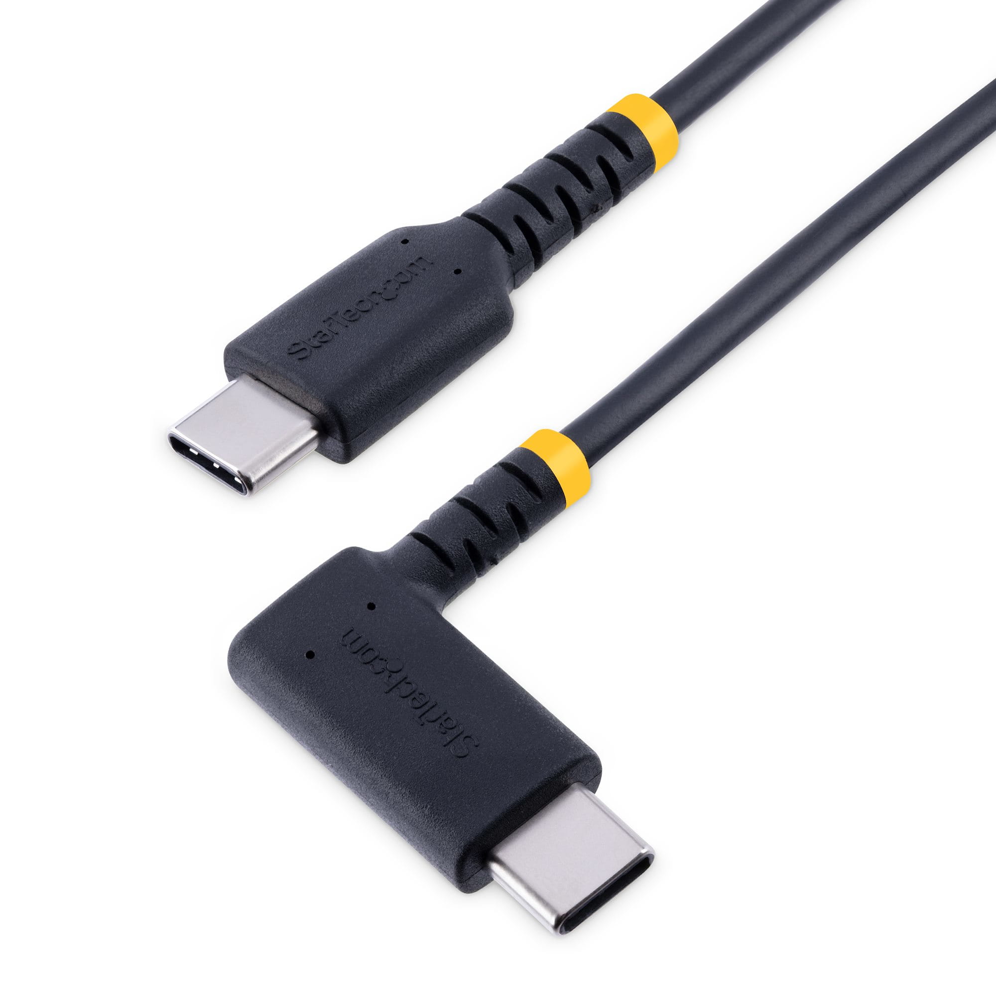 StarTech.com 2 m USB-C Ladekabel Mit Winkelstecker und 60W PD - Robust - USB-Kabel - USB-C (M)
