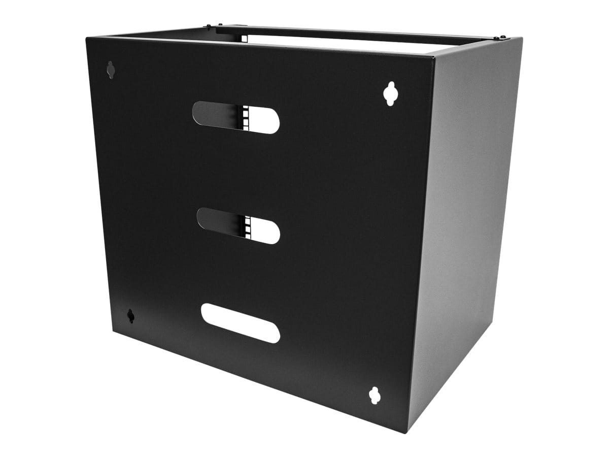 StarTech.com 10HE Netzwerkschrank Wandmontage, 355mm Tiefer Serverschrank - Netzgerät-Montageklammer - geeignet für Wandmontage - Schwarz - 10U - 48.3 cm (19")