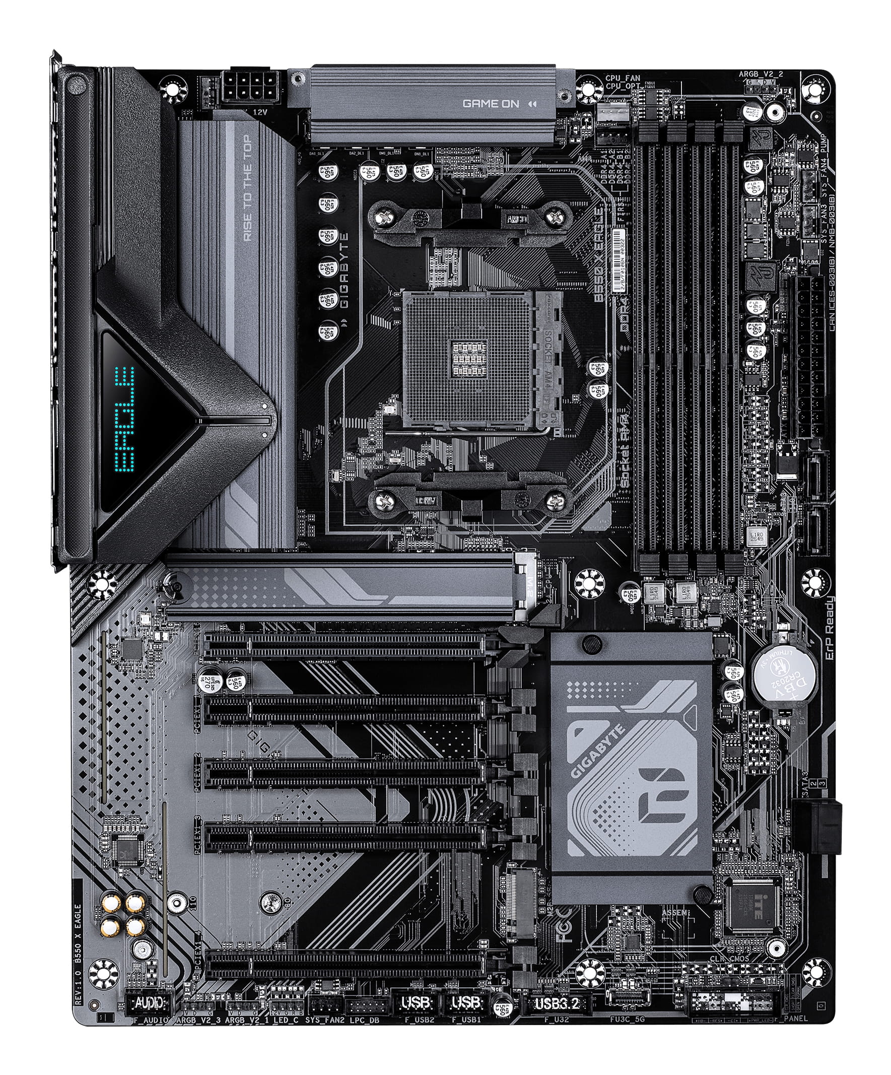 Gigabyte B550 X EAGLE Mainboard, AMD, Sockel AM4, AMD Ryzen 5000 Series, AMD Ryzen 3000 Series, AMD Ryzen 4000 Series, Sockel AM4, DDR4-SDRAM, 128 GB