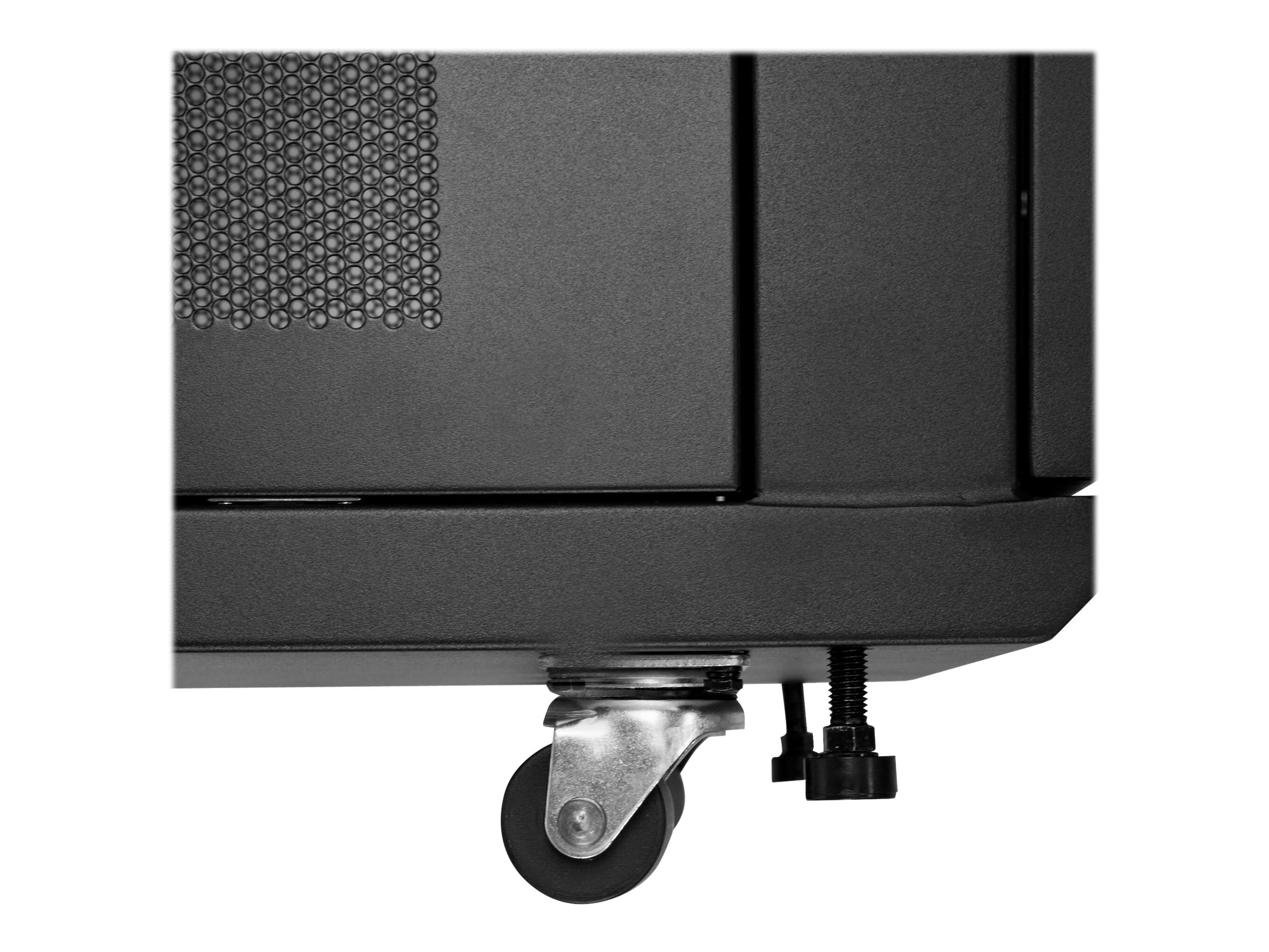 StarTech.com 12HE Serverschrank - 4 Pfosten Einstellbare Tiefe (5 bis 76cm)