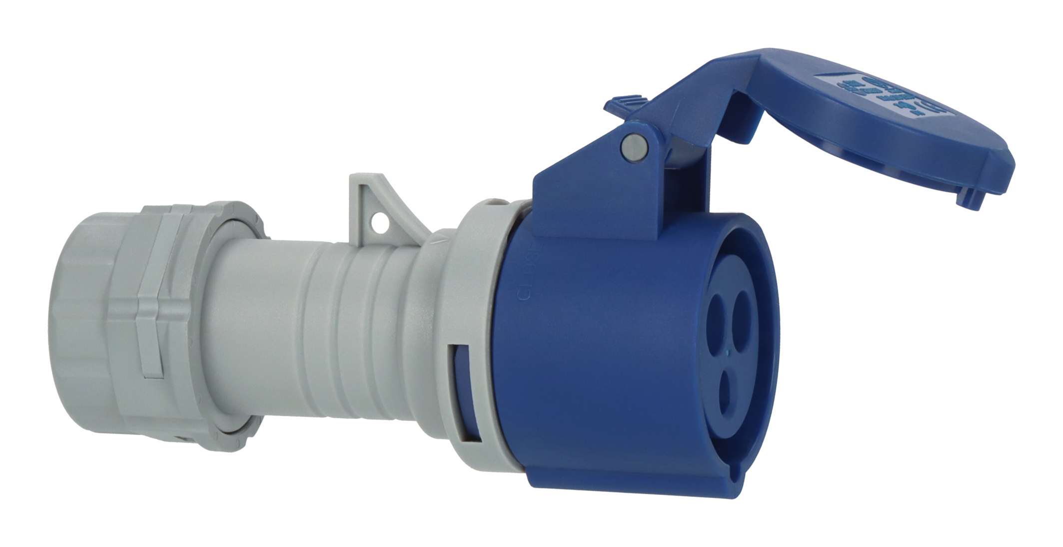 Brennenstuhl 1081020100, 230 V, 16 A, Blau, Grau, Kunststoff, 53 mm, 145 mm