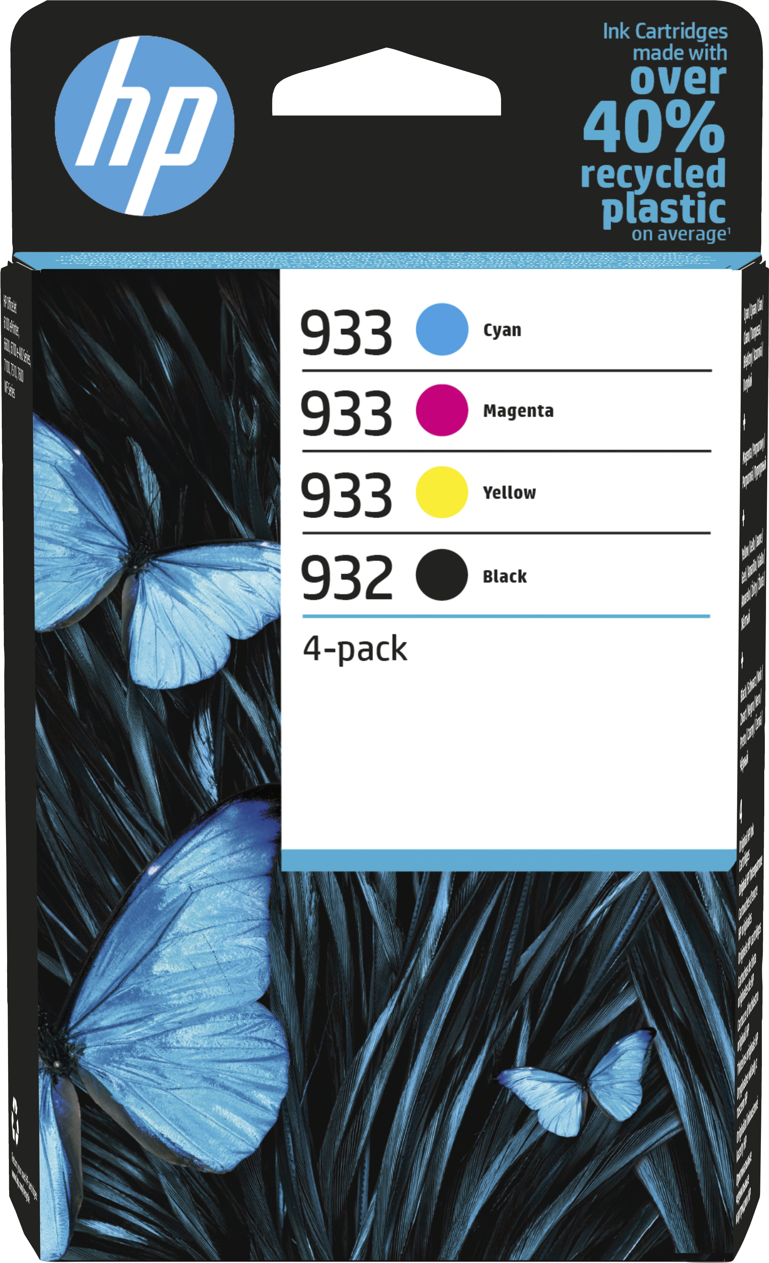 HP 932/933 Combo Pack - 4er-Pack - Schwarz, Gelb